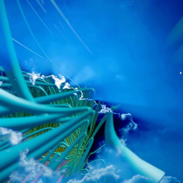 #Audiovisual XR study/étude from series (2022-2024) for installation & performance using stereoscopic 3D projection and financial transactions as data